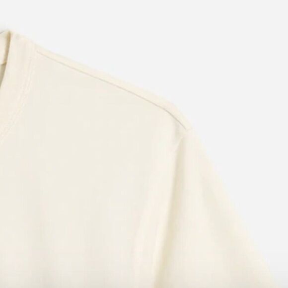 Madewell NM162 Cream Garment-Dyed All day Crewneck Tee Medium NWT - Picture 6 of 10